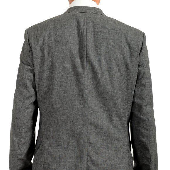 Hugo Boss Men's "Huge6/Genius5" Slim Fit Houndstooth 100% Wool Two Button Suit - Picture 6 of 12